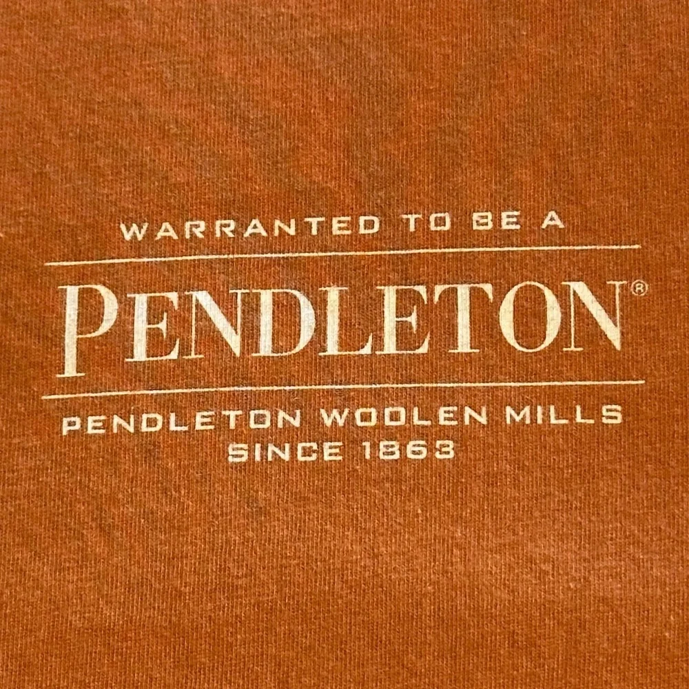 Pendleton Men's Executive Boot Barn style short sleeve tee in Rich Orange. (31)